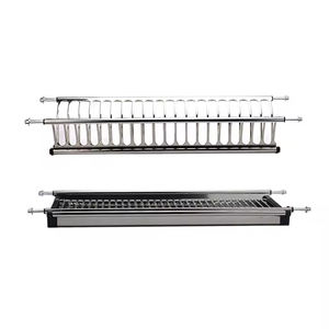Wall-Mounted Stainless Dish Rack with Tray (600mm)